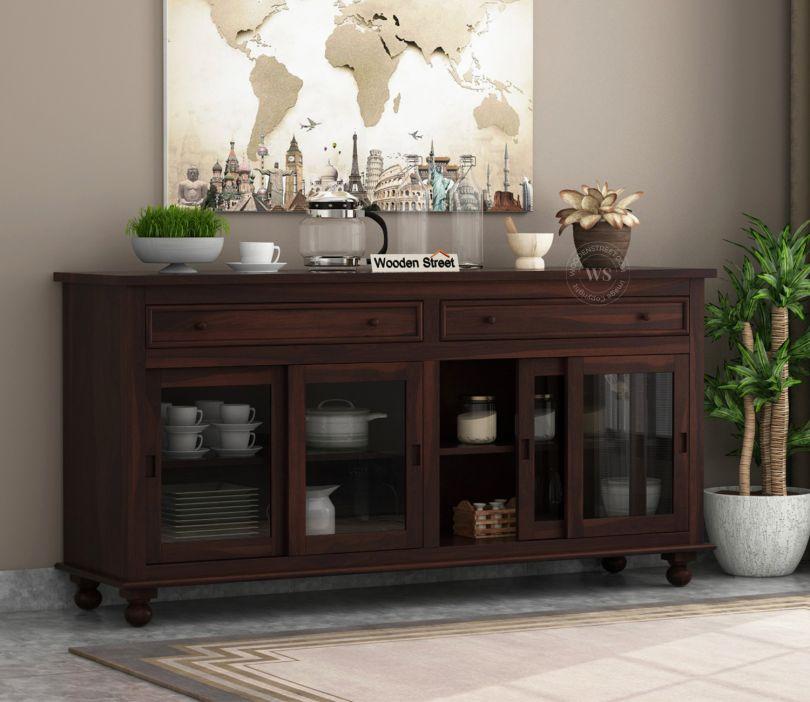 hardwood kitchen cabinet