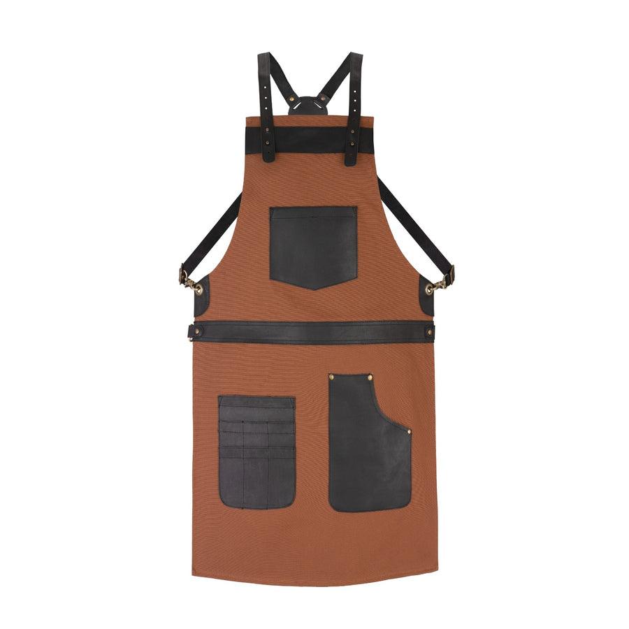 leather cooking apron
