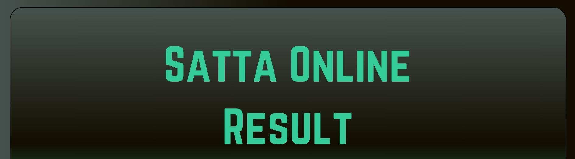 Sattaonline Result