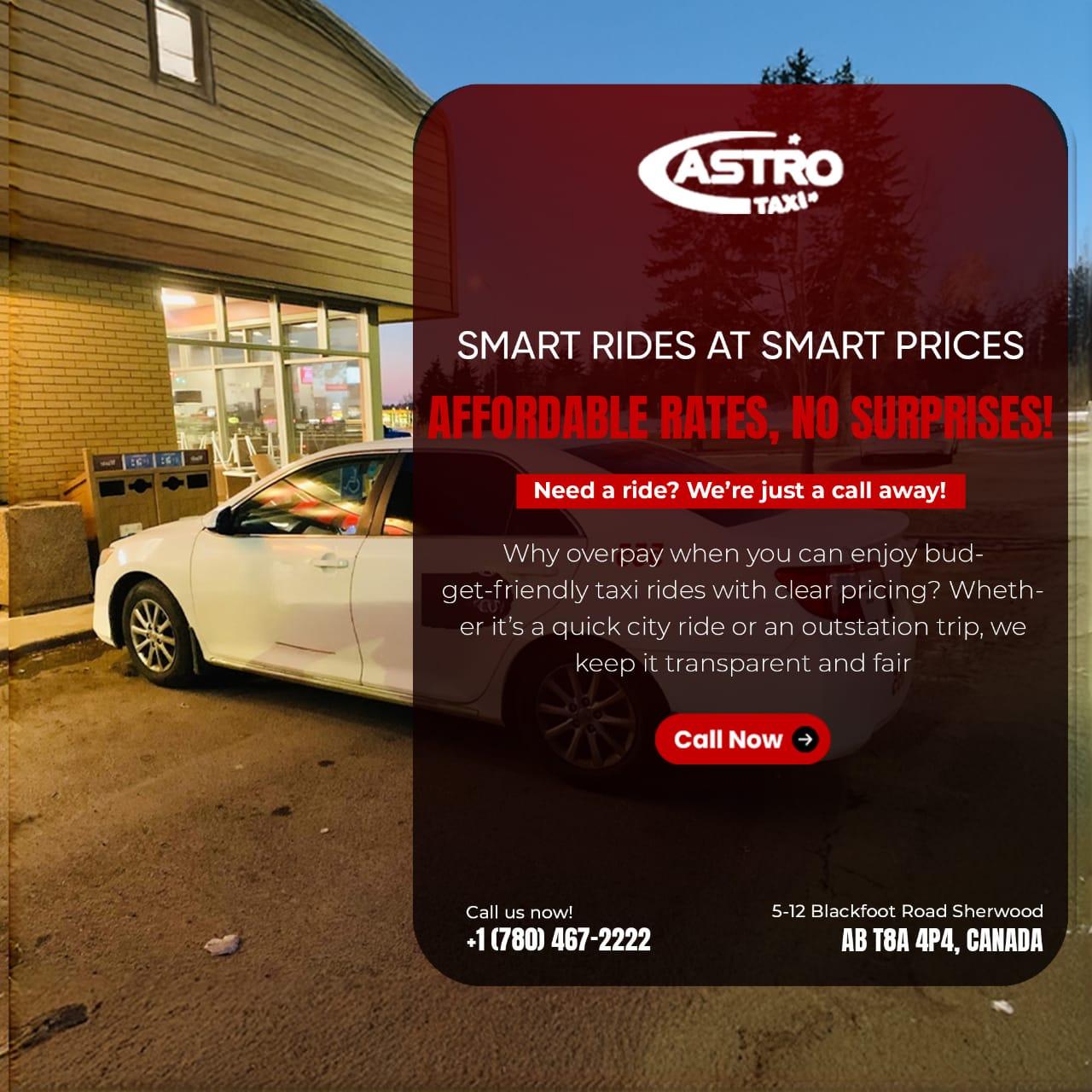 Flat Rate Cabs  Sherwood Park Taxi 