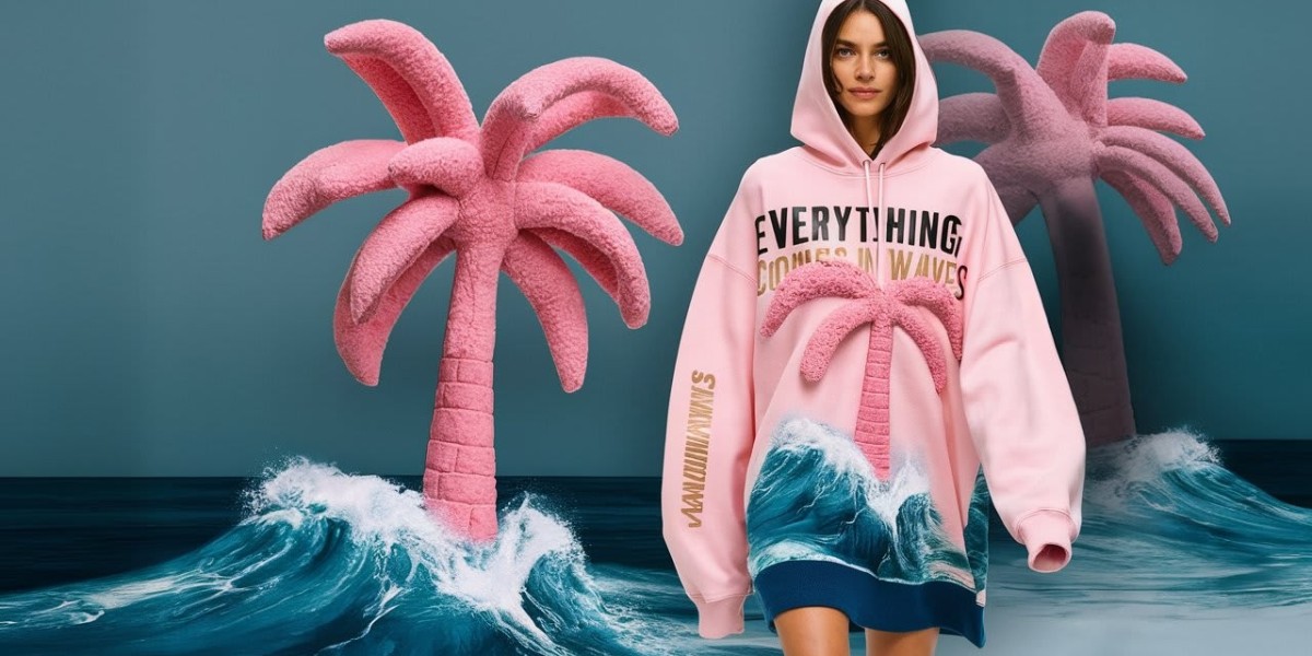 The Ultimate Streetwear Statement Pink Palm Puff