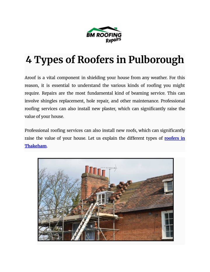 PPT - 4 Types of Roofers in Pulborough PowerPoint Presentation, free download - ID:14039590